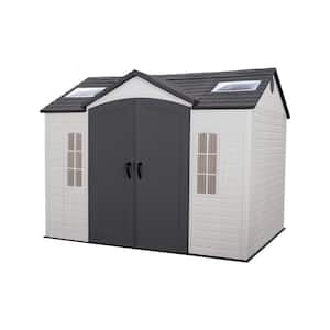 10 ft. x 8 ft. Resin Outdoor Garden Shed