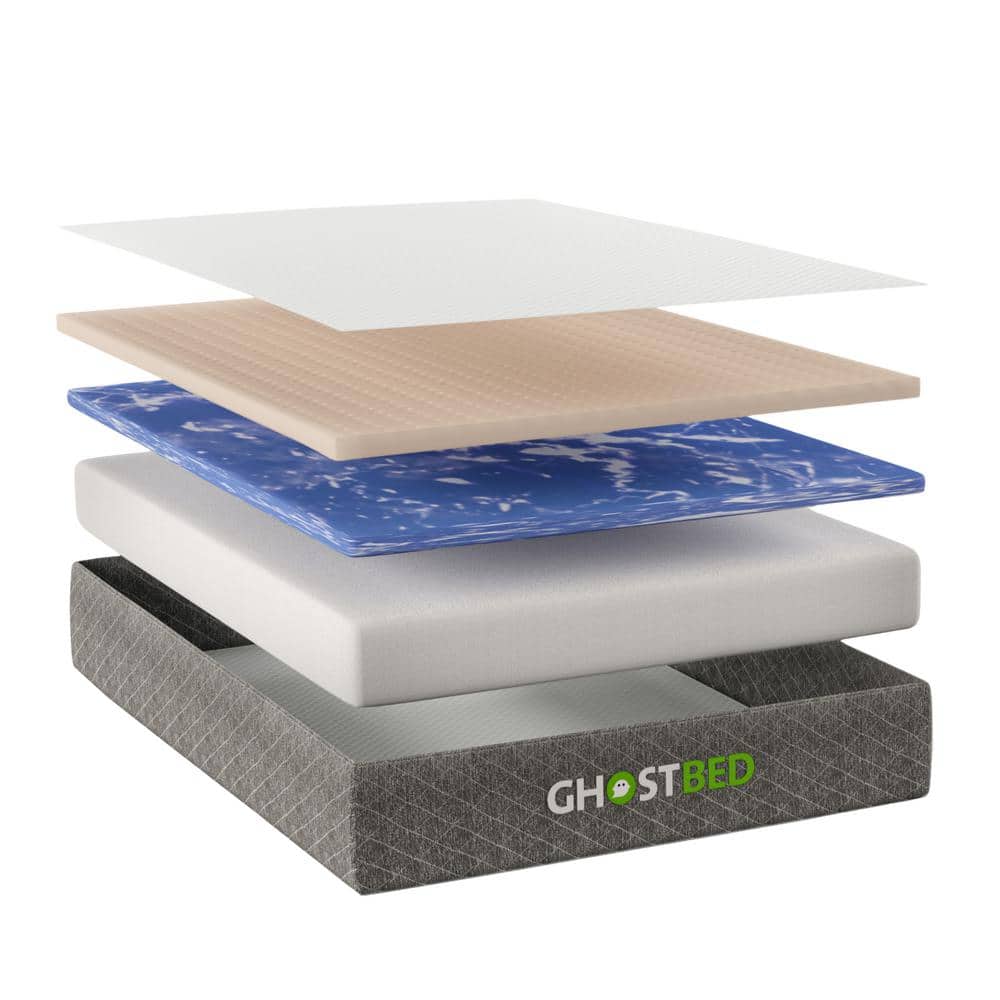 Queen Gel Memory Foam Adjustable Bed with Handcrafted Cover