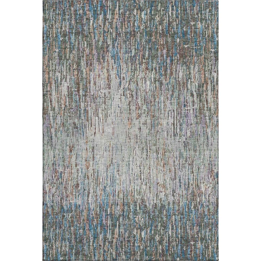 Mayfield Premium Machine Washable Abstract AMF2439 Basil 8 ft. x 10 ft. Area Rug price history on PriceWatchPro