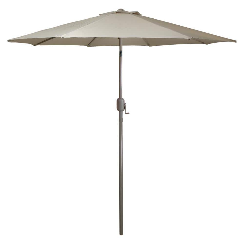 9 ft. Outdoor Patio Market Umbrella with Hand Crank and Tilt Taupe price history on PriceWatchPro