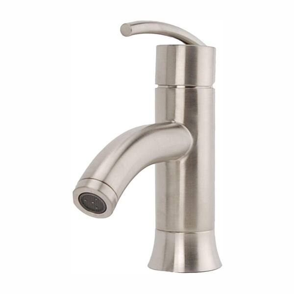 Fontaine Vincennes Single Hole 1-Handle Low-Arc Bathroom Faucet in Brushed Nickel