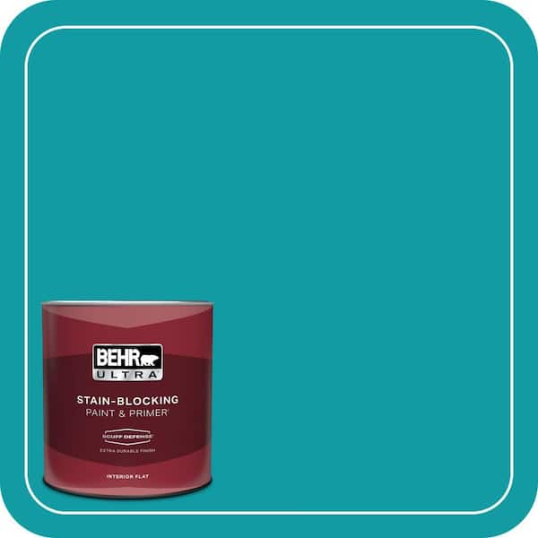 BEHR ULTRA 1 qt. #MQ4-20 Island Dream Extra Durable Flat Interior Paint & Primer