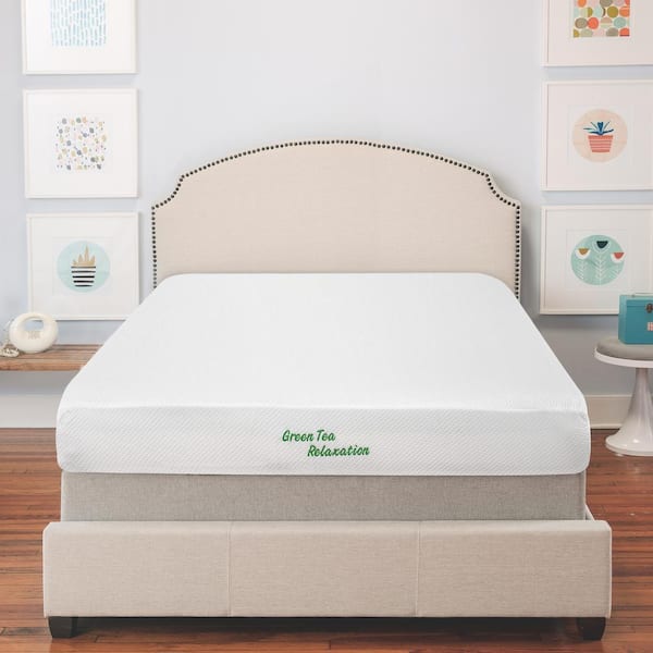 BioPEDIC Green Tea Infused Twin XL Medium Memory Foam 8 in. Bed-in-a-Box Mattress