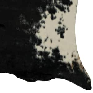 Crocus 4 ft. x 5 ft. Faux Hide Mini Black and White Area rug