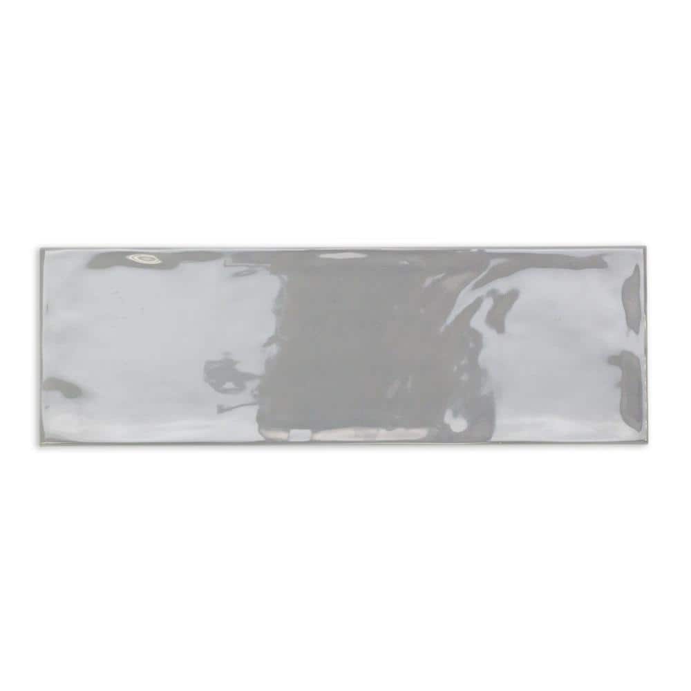 Pier Gray 4 in. x 12 in. Polished Ceramic Subway Wall Tile Sample price history on PriceWatchPro
