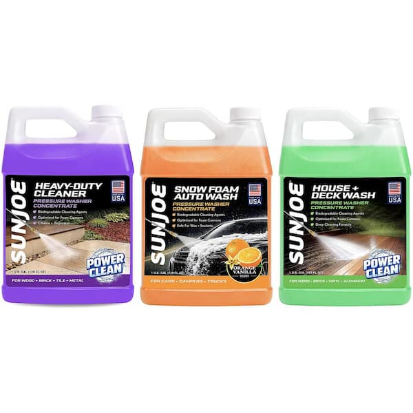 3 x 1-Gal. Pressure Washer Detergent Cleaner Bundle