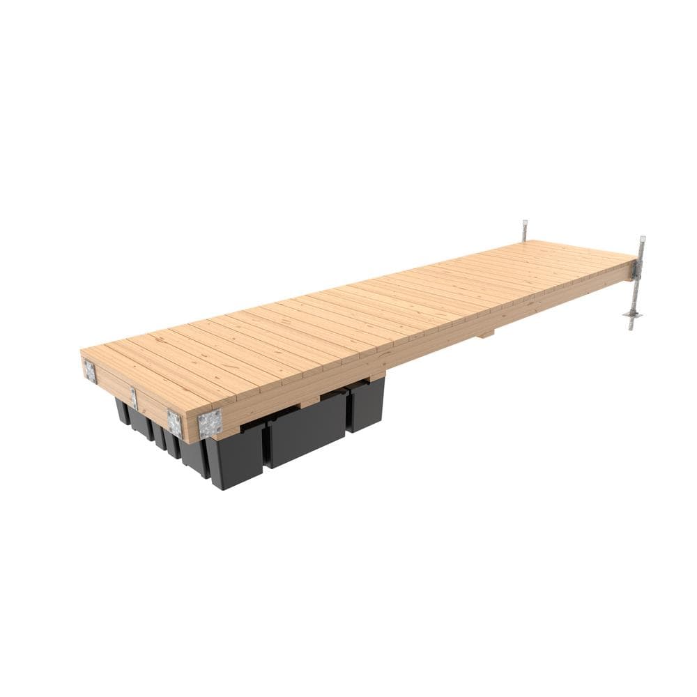 Multinautic 4 ft. x 16 ft. Medium Freeboard SemiFloating Dock Hardware