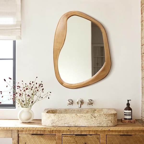 LuxenHome 23 in. W x 31.5 in. H Pine Wood Framed Decorative