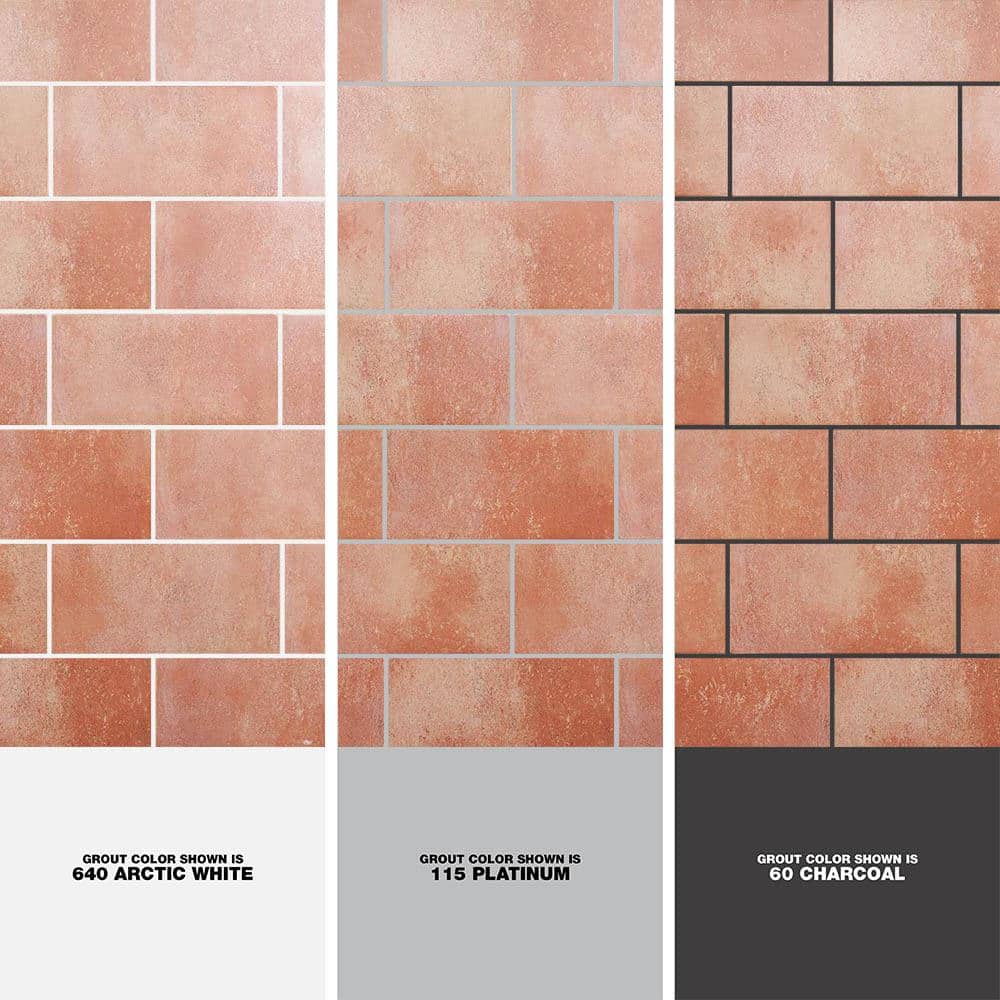 Kaleo 14" x 7" Matte Porcelain Terracotta Brick Floor and Wall Tile