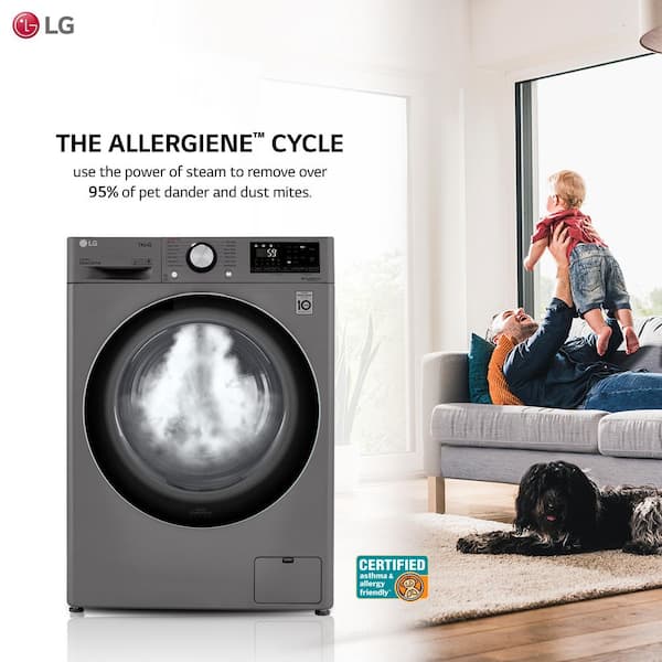 LG 2.4 Cu. ft. Graphite Steel Compact Front Load Washer & Dryer Combo