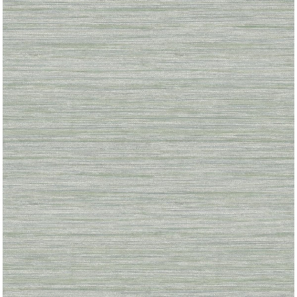 SCOTT LIVING Barnaby Sage Faux Grasscloth Sage Wallpaper Sample