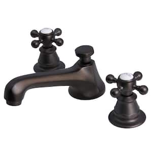 8 in. Widespread 2-Handle Century Classic Bathroom Faucet in Oil Rubbed Bronze with Pop-Up Drain