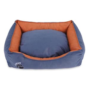 Navy Washable Dog Bed for Medium Dogs - Durable Waterproof Sofa Dog Bed with Sides