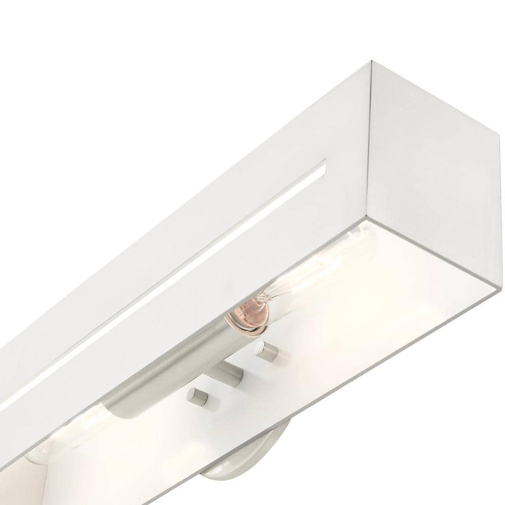 Soma Brushed Nickel 18" Dimmable 2-Light Outdoor Vanity Sconce