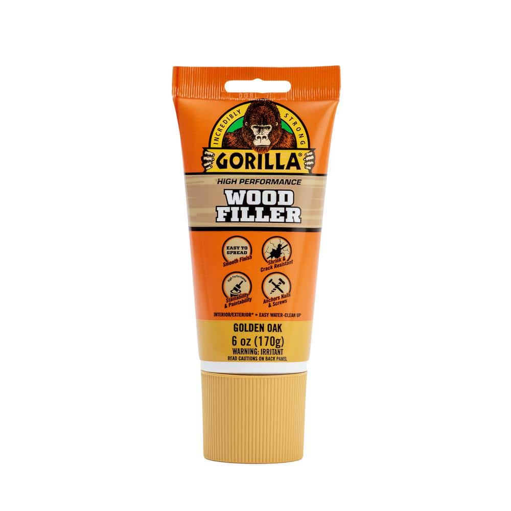 Gorilla 8 oz. Natural Wood Filler Tub 108999 - The Home Depot