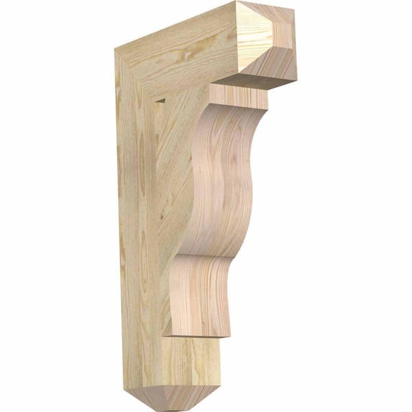 Ekena Millwork 6 in. x 32 in. x 20 in. Douglas Fir Funston Craftsman Rough Sawn Bracket
