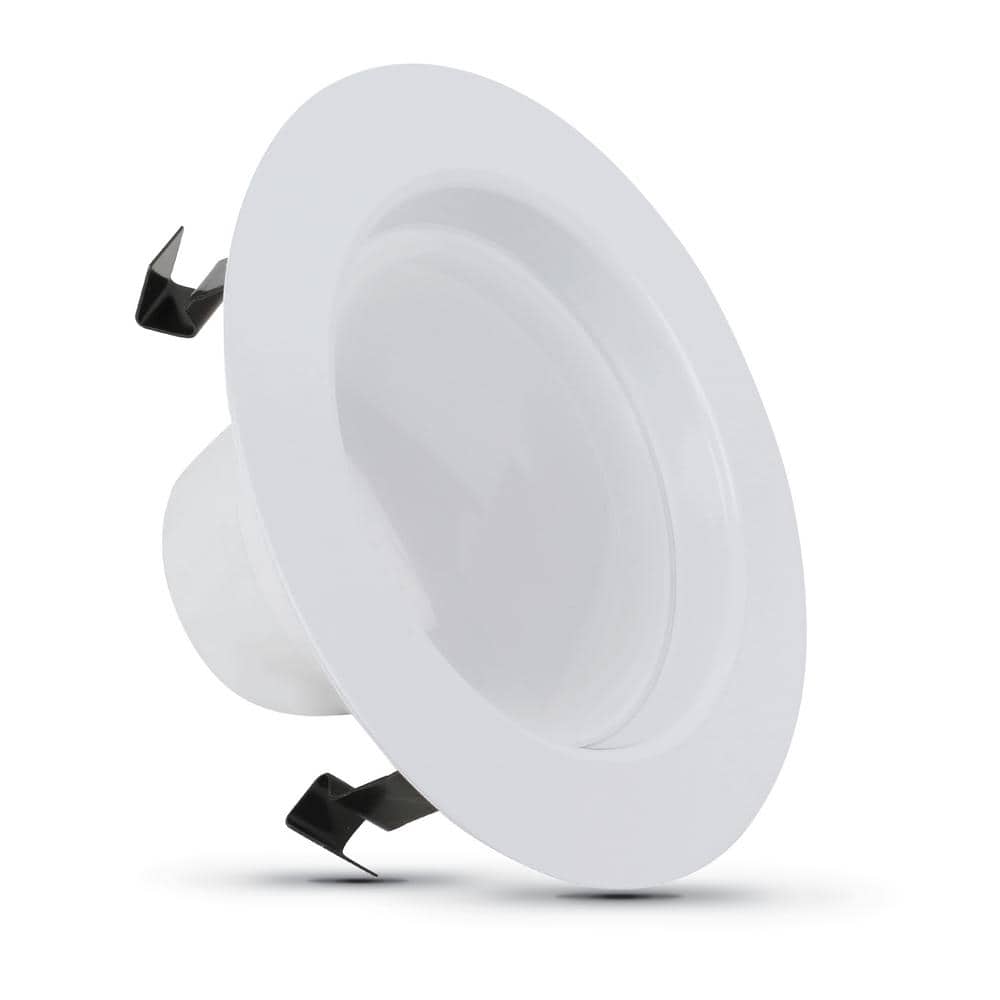 4-Inch White Aluminum LED Recessed Lighting Retrofit Downlight