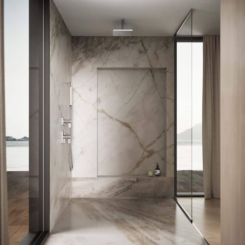 Polished Chrome 10" Square Rain Showerhead