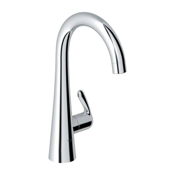 GROHE LadyLux3 Single-Handle Pull-Down Sprayer Kitchen Faucet in StarLight Chrome