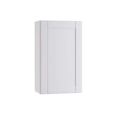 MILL'S PRIDE Richmond Verona White 30 in. H x 18 in. W x 12 in. D Plywood Laundry Room Wall Cabinet with 2-Shelf Richmond Verona White 30 in. H x 18 in. W x 12 in. D Plywood Laundry Room Wall Cabinet with 2-Shelf
