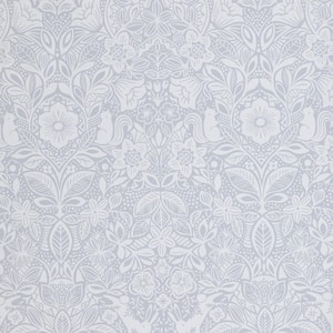 Little Bunny Gray Color Removable Peel and Stick Strippable  Wallpaper Panel (Approximately Covers 26 sq. ft.)