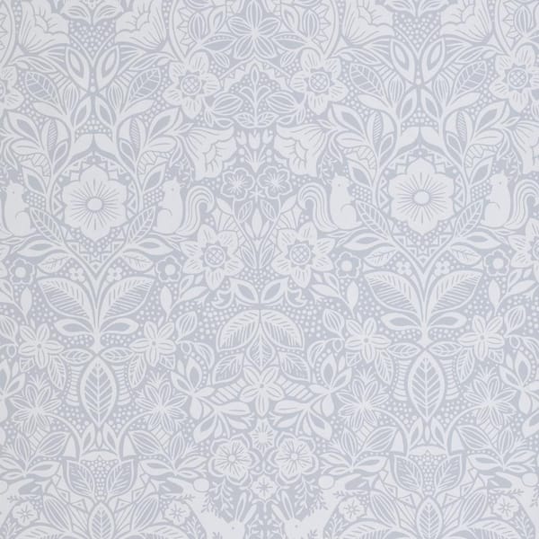 The Company Store Little Bunny Gray Color Removable Peel and Stick Strippable  Wallpaper Panel (Approximately Covers 26 sq. ft.)