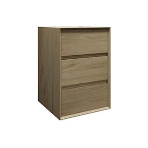 Mia Max 19.5 in. W x 19.6 in. D x 29.5 in. H Brown Wall Floating Linen Cabinet in Coffee Wood, Scratch Resistant Surface