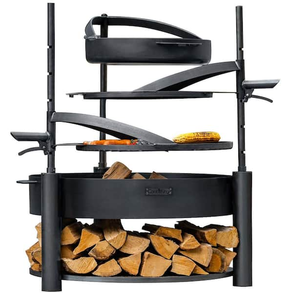 Montana x 32 in. Deluxe 3-in-1 Fire Pit