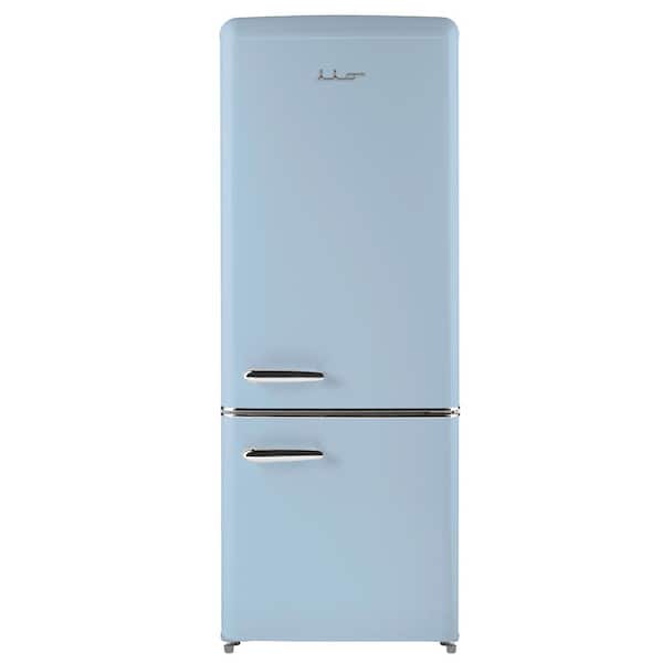 iio 7 cu. ft. Retro Bottom Freezer Refrigerator in Light