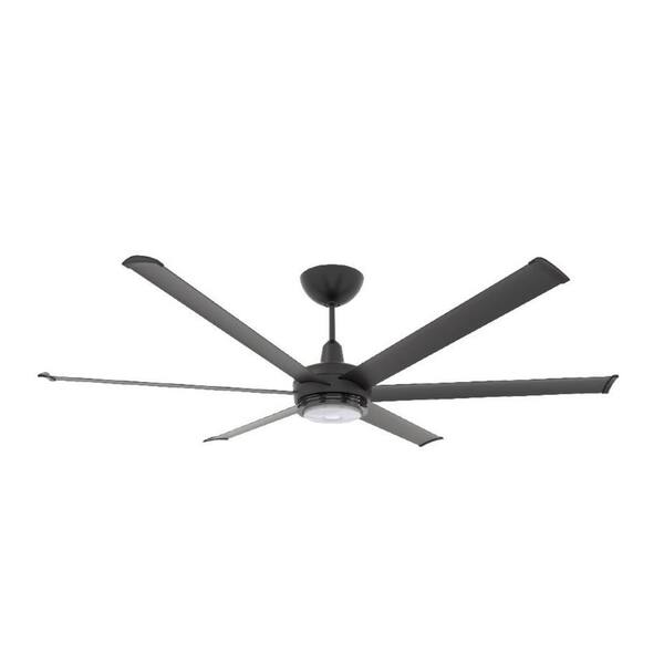 Big Ass Fans Es6 72 In Indoor Black Smart Ceiling Fan With Led Light Kit Chromatic Uplight Motion Detection And Control Mk Es62 062306a786i07s2s80 - Ceiling Fan Light Motion Activated