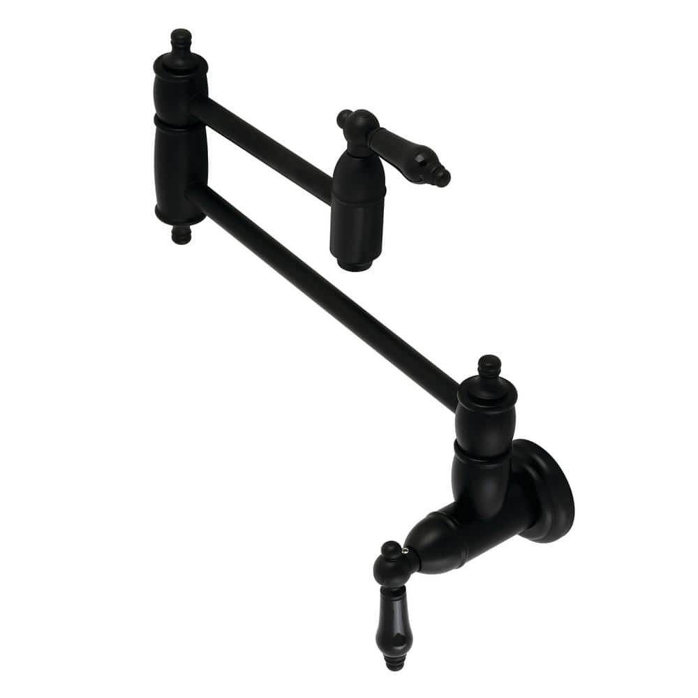 Kingston Brass Duchess Wall Mounted Pot Filler in Matte Black