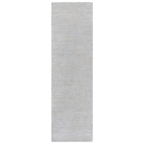 Himalaya 2 ft. x 10 ft. Gray Horizontal Gradient Runner Rug