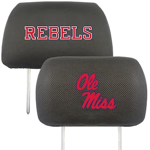 NCAA University of Mississippi (Ole Miss) Embroidered Head Rest Covers (2-Pack)