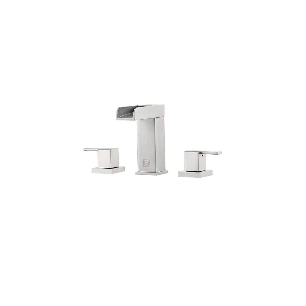 8 in. Widespread Double-Handle Bathroom Sink Faucet in Brushed Nickel price history on PriceWatchPro