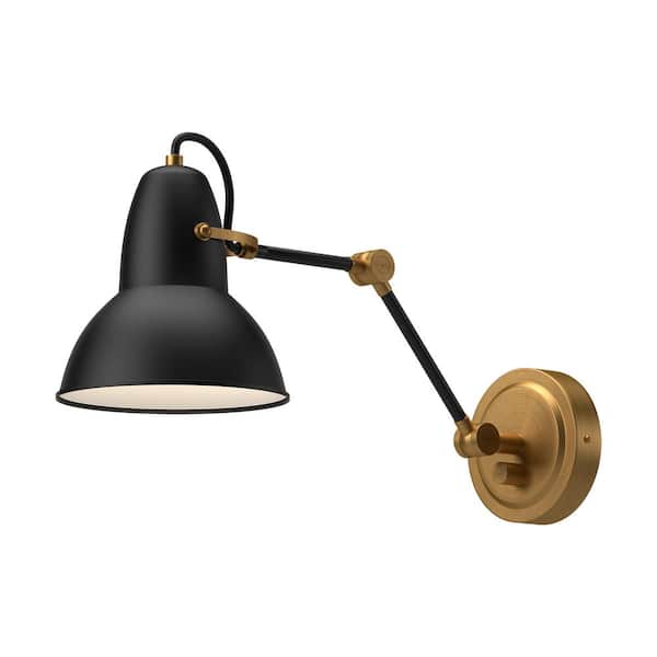 ALORA MOOD Felix 6-in 1 Light 60-Watt Aged Gold/Matte Black Vanity Light