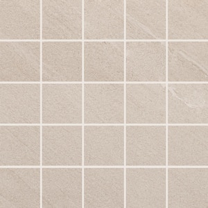 Seville Beige 12 in. x 12 in. Square Matte Porcelain Floor and Wall Mosaic Tile (5 sq. ft. /Case)