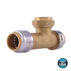 Max 3/4 in. Push-to-Connect x Push-to-Connect x FIP Brass Expansion Tank Tee Fitting