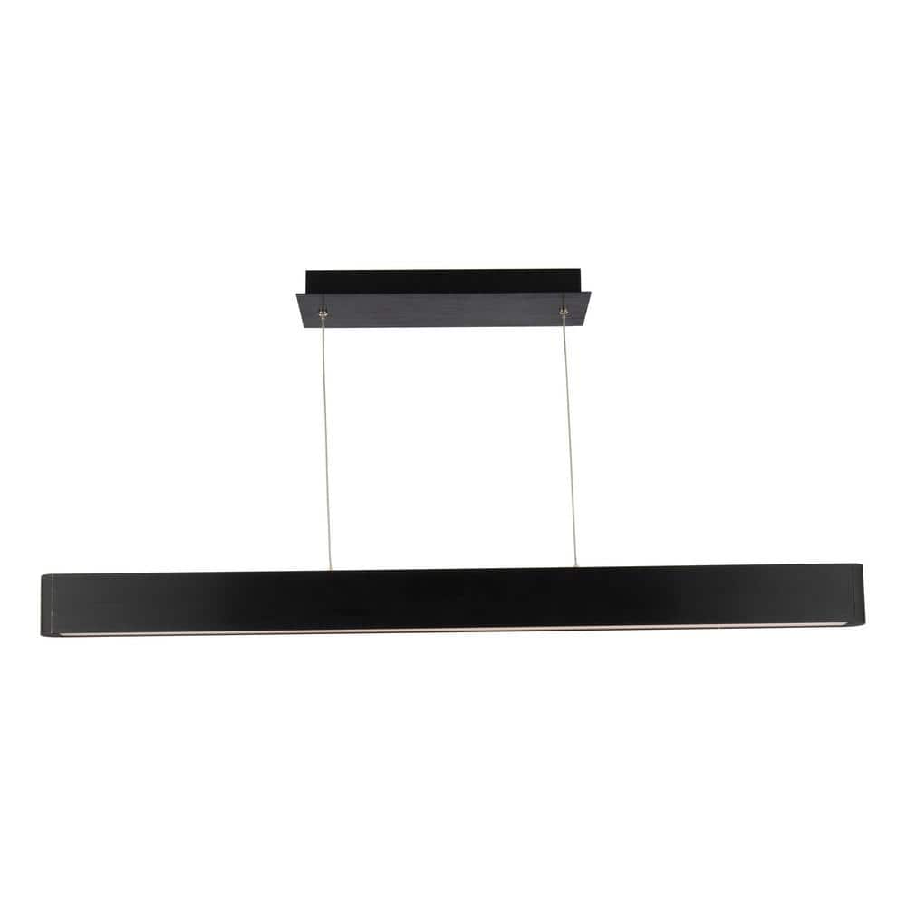 Black Aluminum LED Indoor/Outdoor Pendant Light