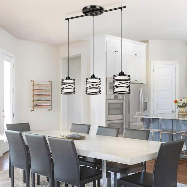 Henveton Jasslynn 40 Watt 3 Light Black Modern Linear