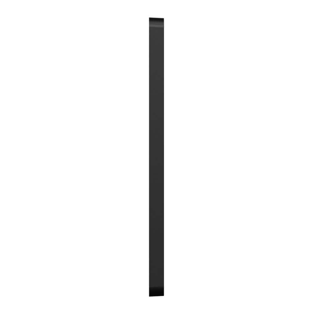Matte Black 2-Gang Mid Size Wall Plate