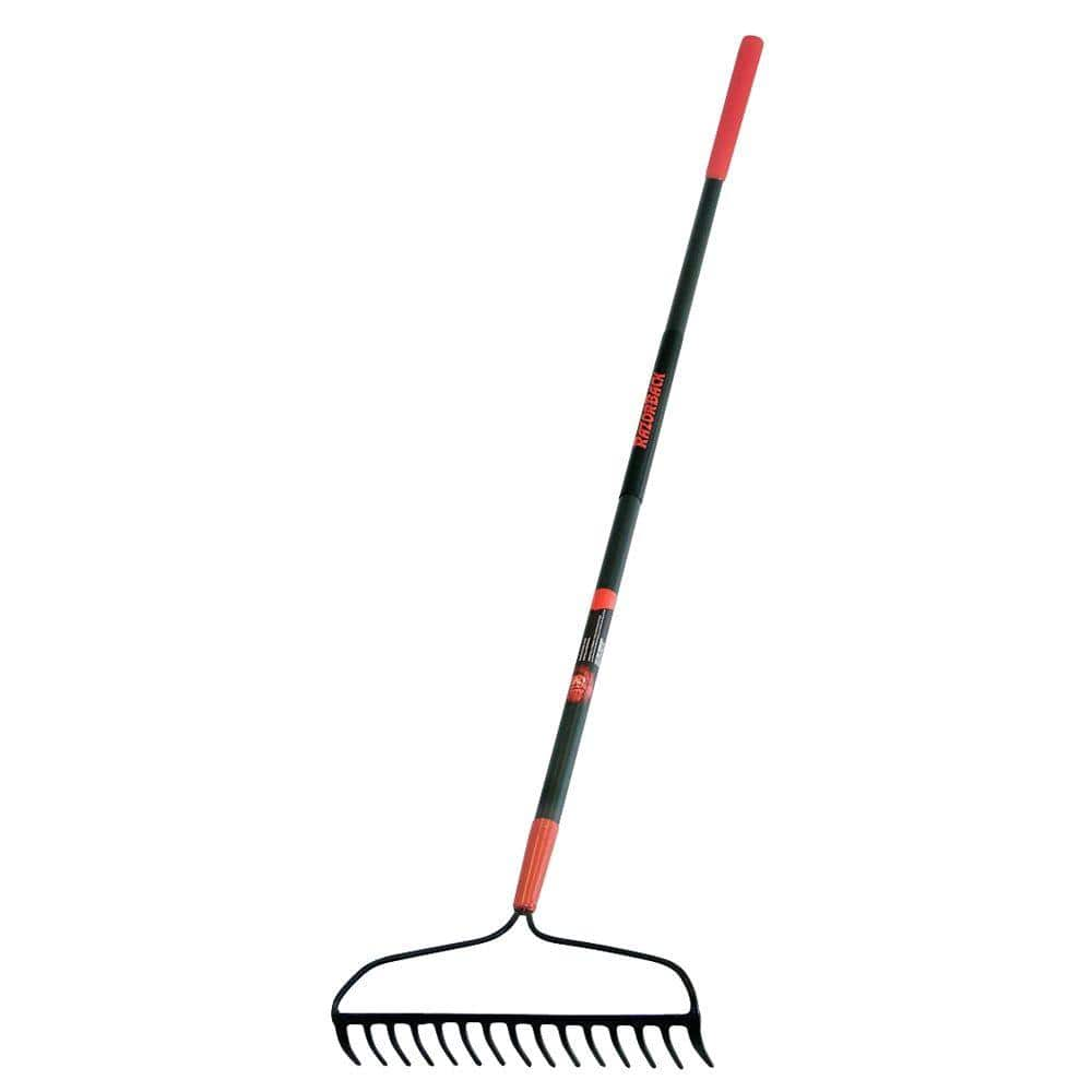 Razor-Back 60.75 in. Fiberglass Handle15-Tine Forged Steel Bow Rake 2853900  - The Home Depot