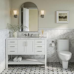 Magnolia 48 in. W x 21.5 in. D x 34.5 in. H Bath Vanity Cabinet without Top in White