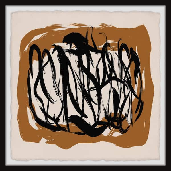 Unbranded Lonely Dimension by Marmont Hill Framed Abstract Art Print 18 in. H x 18 in. W
