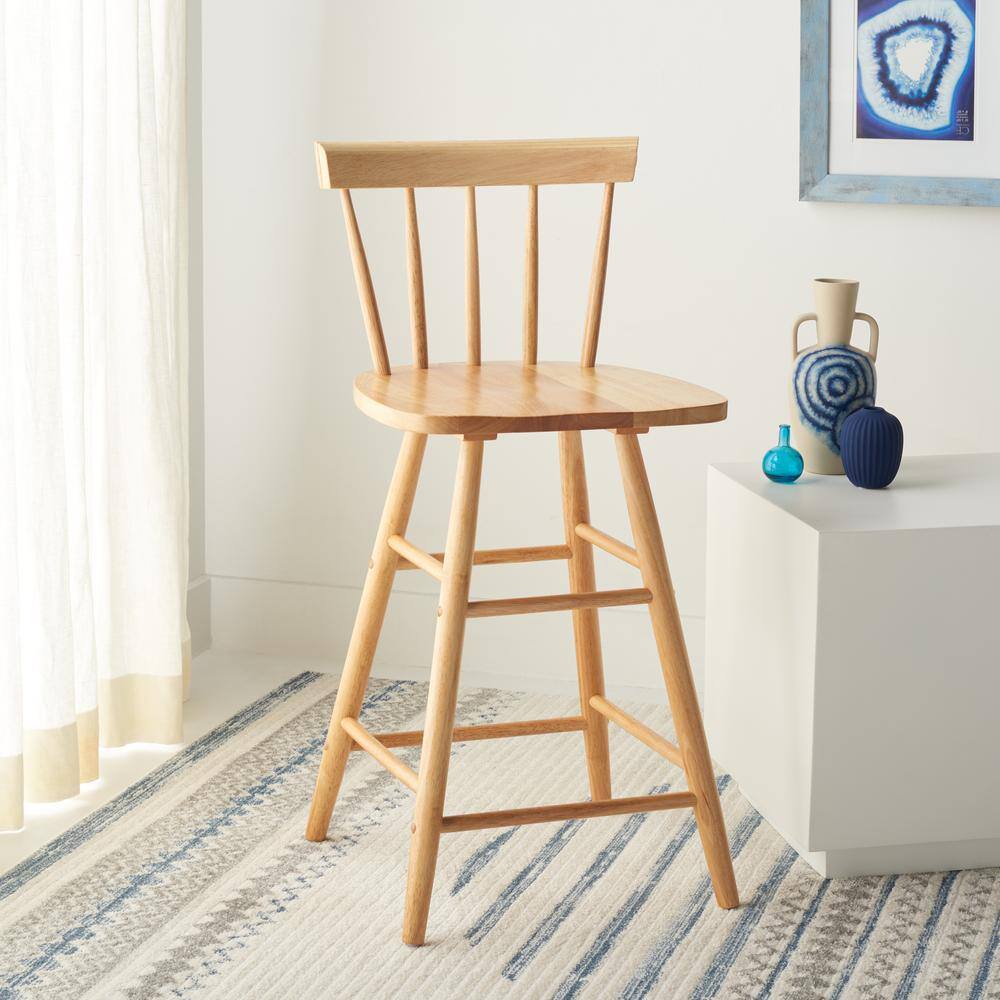 Tally 36'' Natural Finish Modern Farmhouse Wood Counter Stool