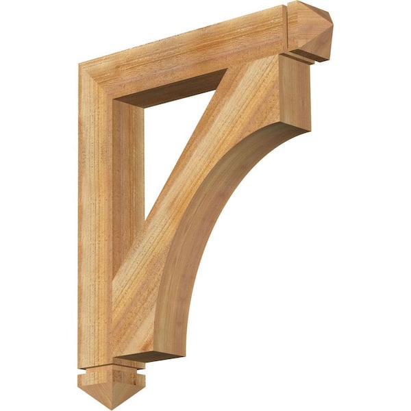 Ekena Millwork 4 in. x 30 in. x 26 in. Western Red Cedar Westlake Arts and Crafts Rough Sawn