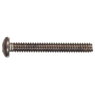 Everbilt #10-32 x 1/2 in. Combo Round Head Brass Machine Screw (4-Pack)  813741 - The Home Depot