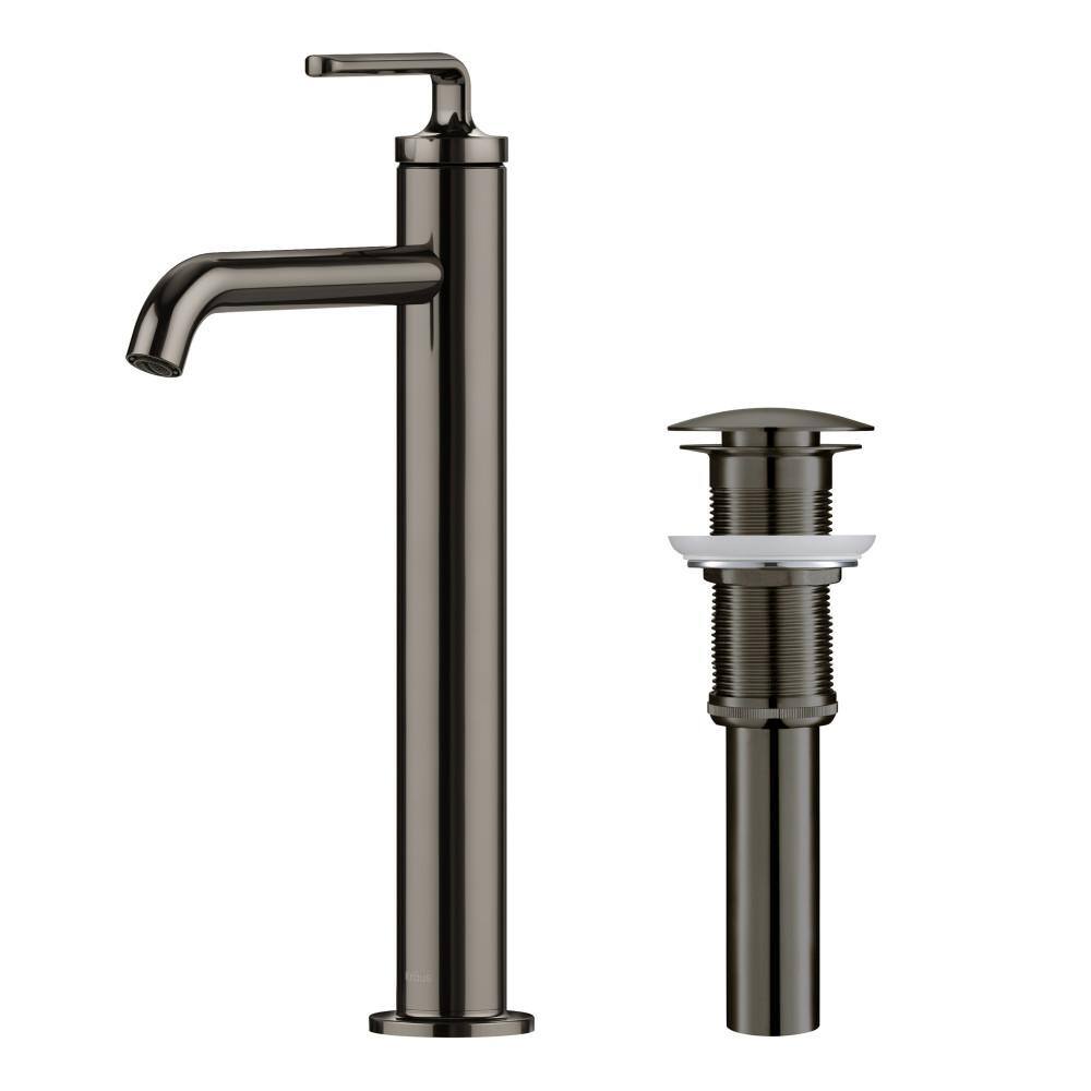 KRAUS Ramus Single Hole Single-Handle Vessel Bathroom Faucet with ...