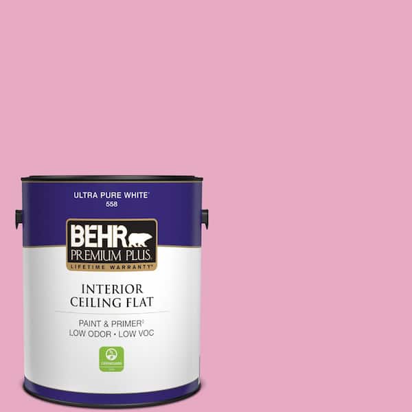1 gal. #P130-3 Little Princess Ceiling Flat Interior Paint