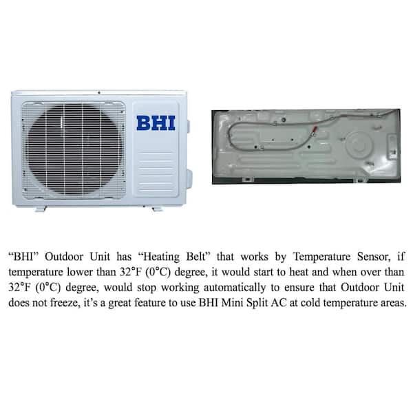 BHI 22,000 BTU 230-Volt, 17 SEER2,1200 Ductless Mini Split