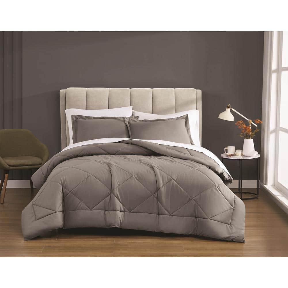 2-Piece Grey Solid Cotton Percale Twin/Twin XL Comforter Set price history on PriceWatchPro